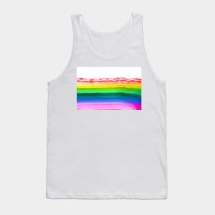Rainbow colors agate slice mineral Tank Top